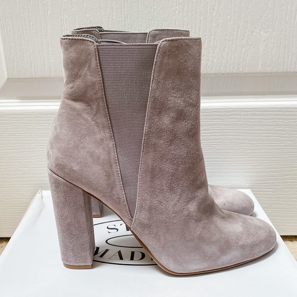 BRAND NEW Steve Madden Effect-R Grey Suede Boots Size 10